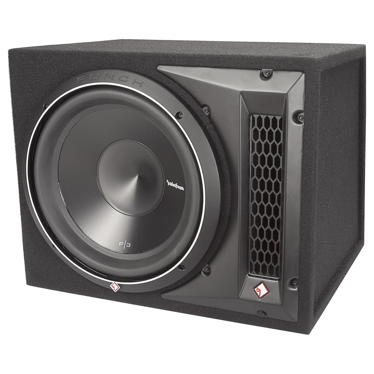 Rockford Fosgate P3-1X12, Punch 12" Ported Loaded Enclosure, 600 Watts RMS