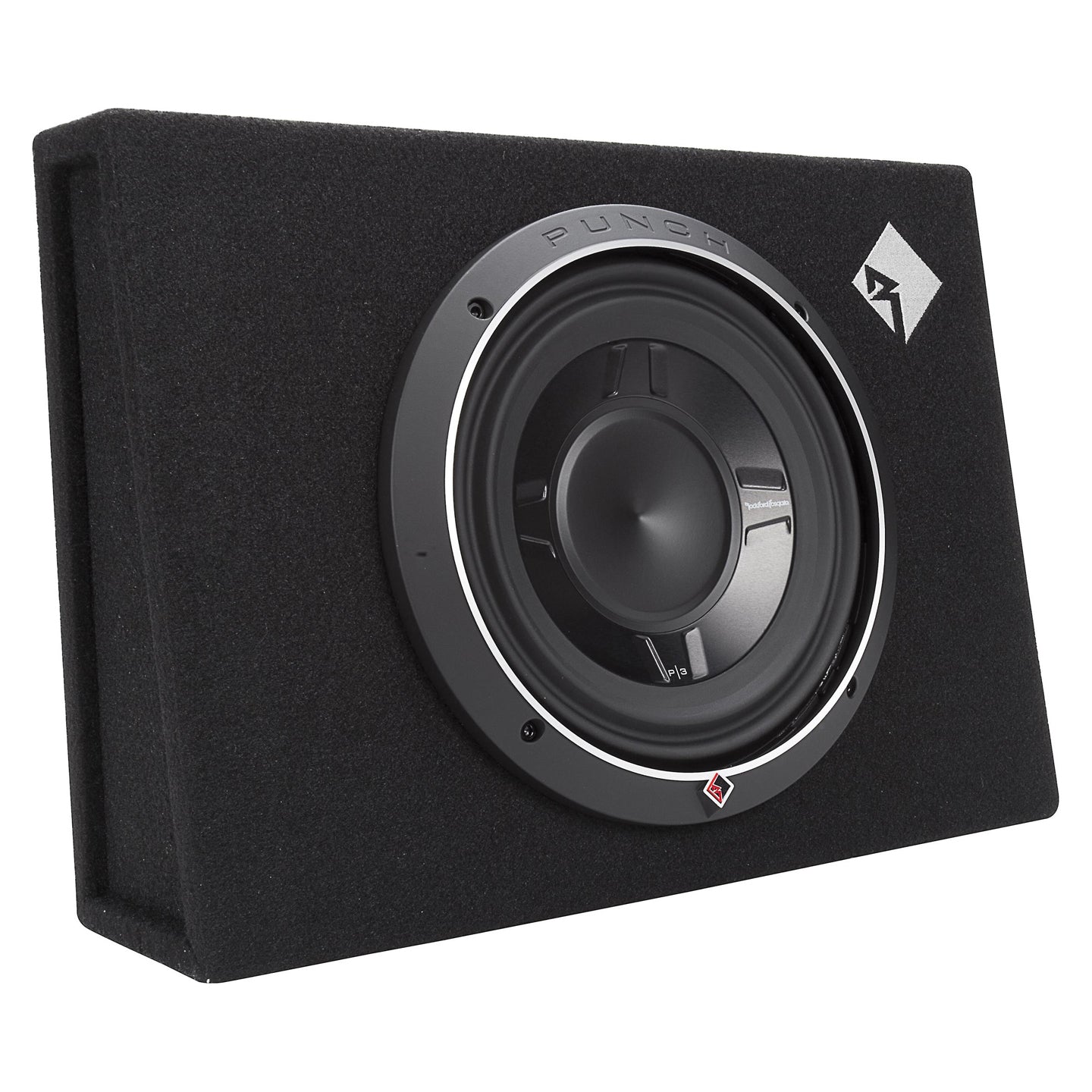 Rockford Fosgate P3S-1X10, Punch 10" Sealed Slim Loaded Enclosure, 300 Watts RMS
