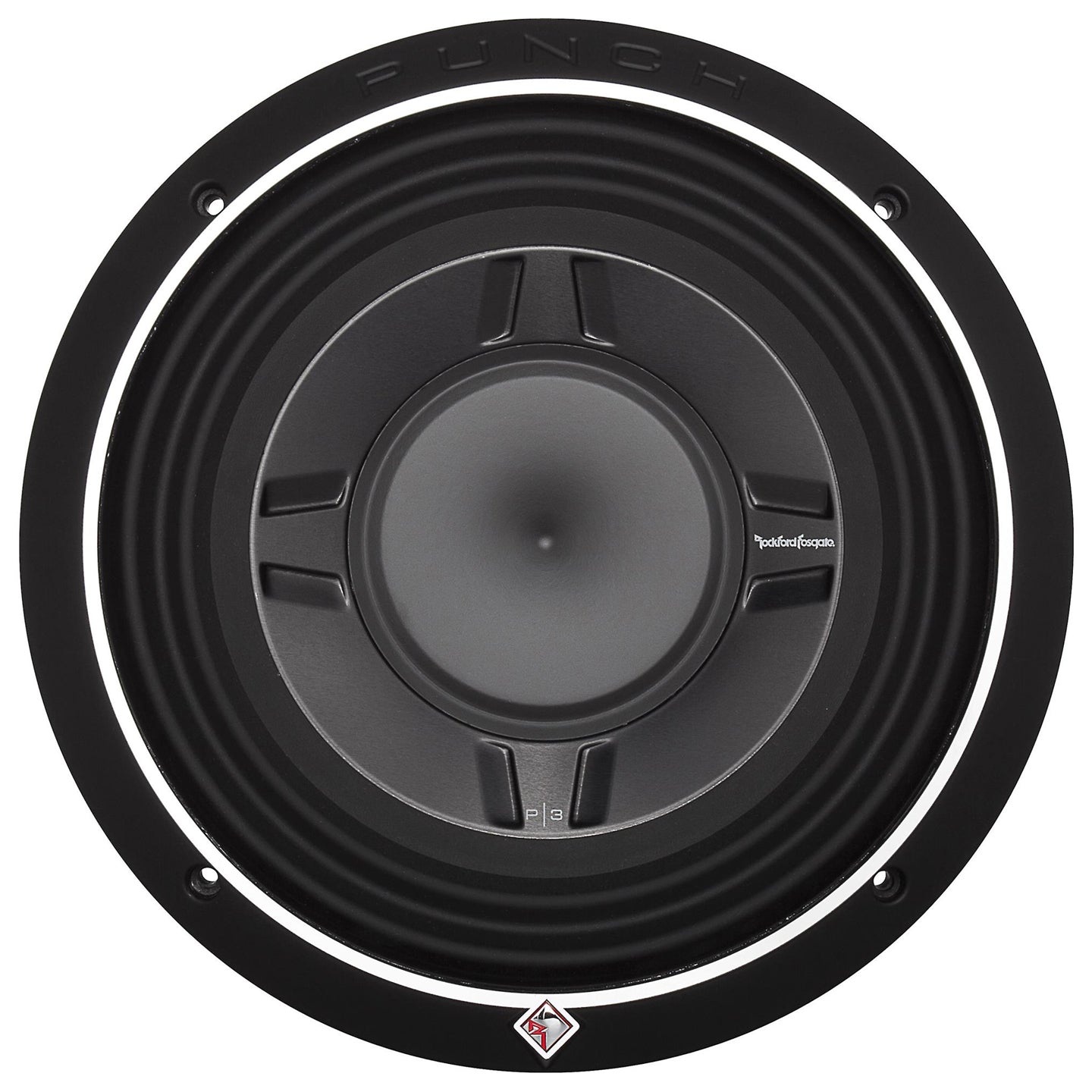 Rockford Fosgate P3SD2-8, Punch 8" 2 Ohm Dual Voice Coil Slim Subwoofer - 300W
