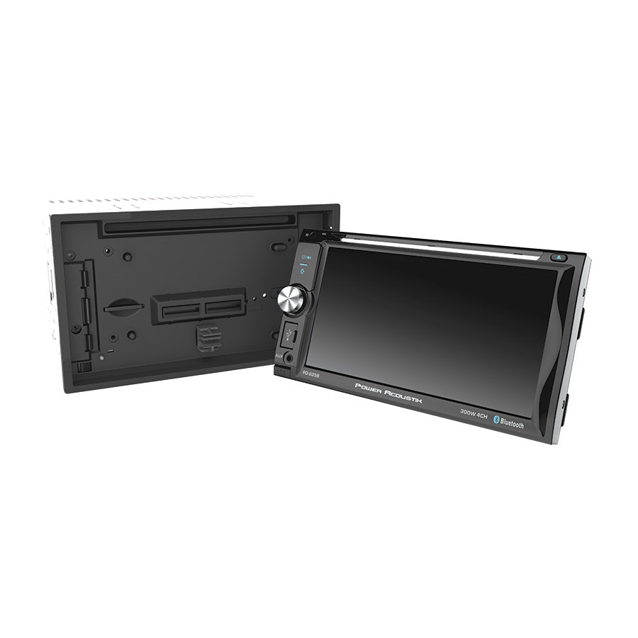 Power Acoustik PD-625B, 2-DIN Incite Source Unit w/ Bluetooth & Deta Channelable 6.2" LCD