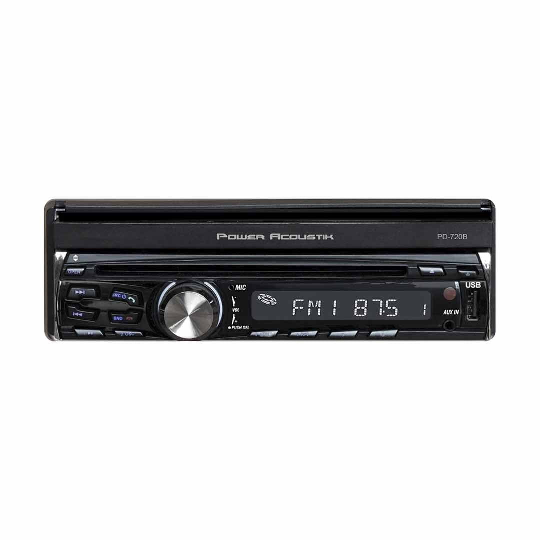 Power Acoustik PD-720B , 1-DIN Source Unit w/ Bluetooth & Motorized 7" LCD