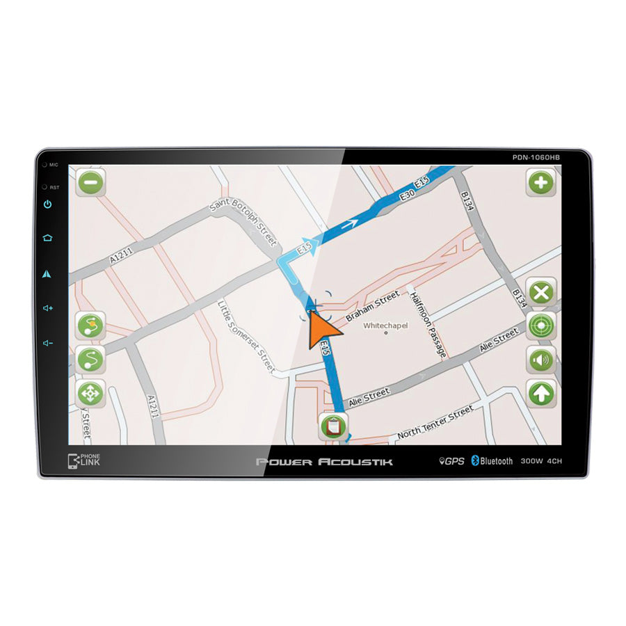 Power Acoustik PDN-1060HB, 2-DIN Source Unit w/ GPS NAV, Phonelink, Bluetooth, Swivel 10.6" LCD