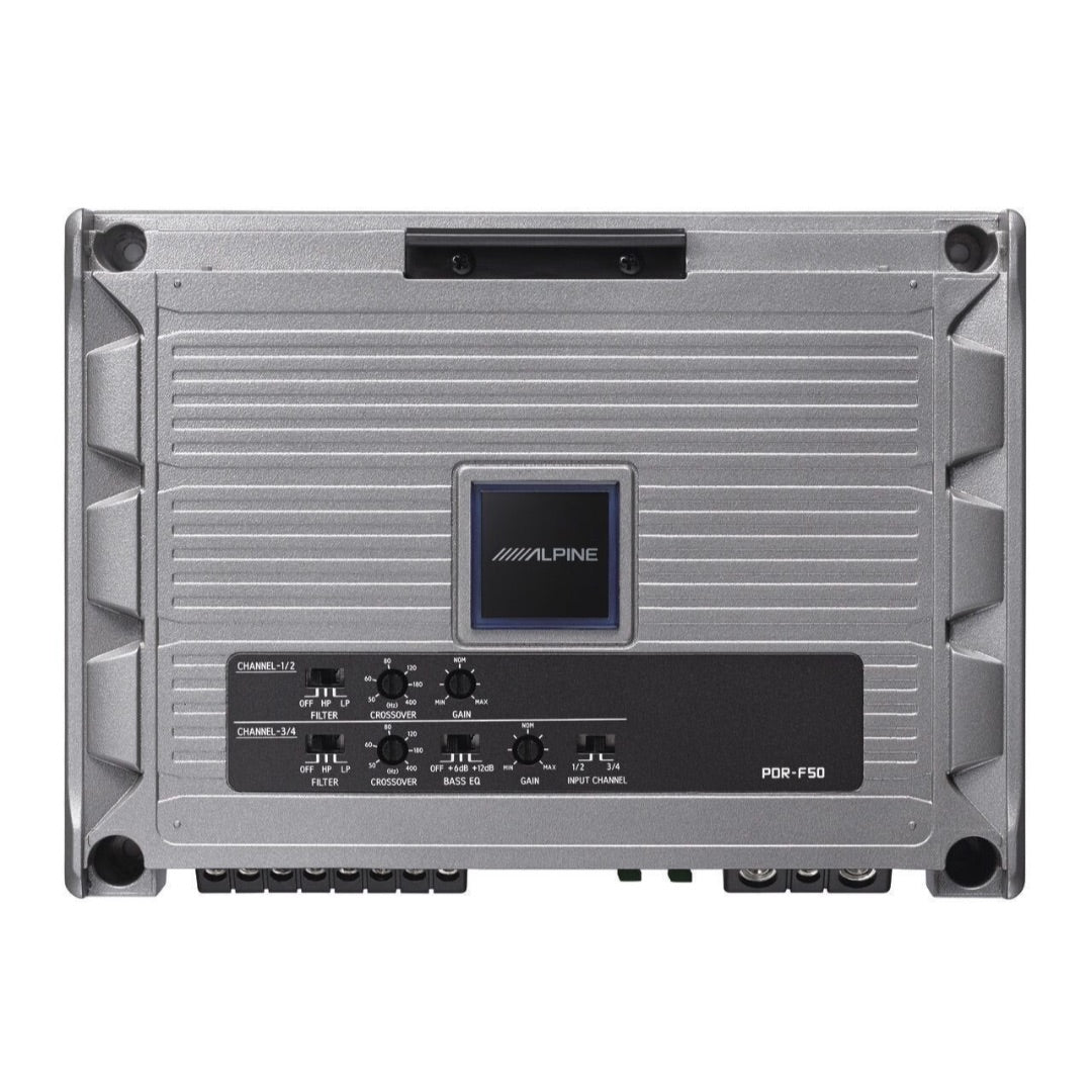 Alpine PDR-F50, PDR Series 4 Channel Class-D Car Amplifier - 600 Watts