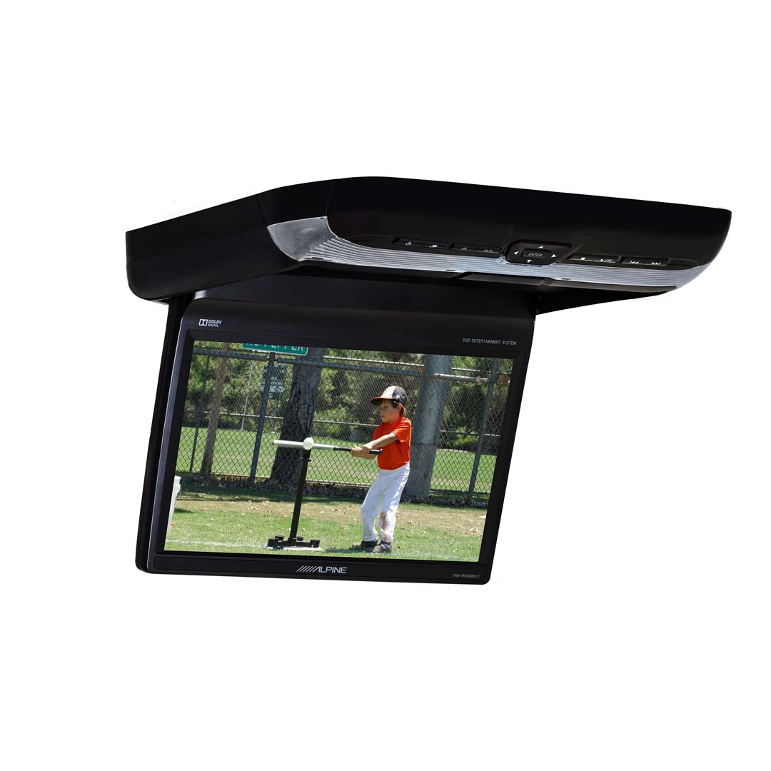 Alpine PKG-RSE3DVD, 10.1-inch Overhead flip-down Monitor with a built-in DVD player