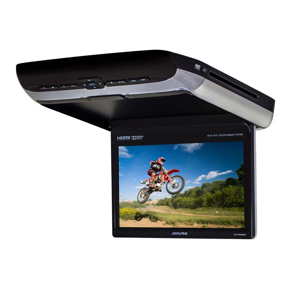 Alpine PKG-RSE3HDMI, 10.1-inch High-Definition Flip-Down WSVGA Display, DVD/HDMI/USB Rear Seat Entertainment