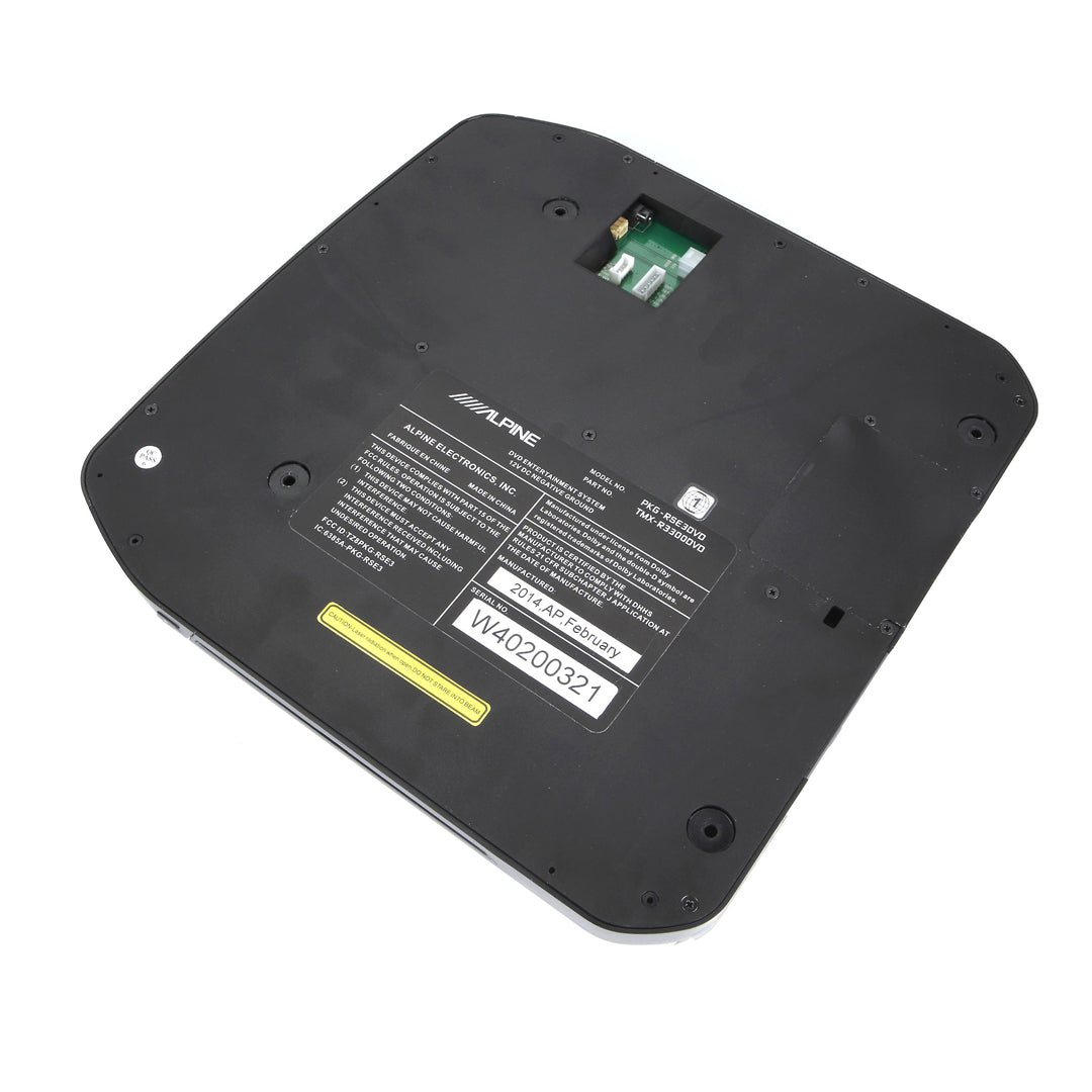 Alpine PKG-RSE3DVD, 10.1-inch Overhead flip-down Monitor with a built-in DVD player