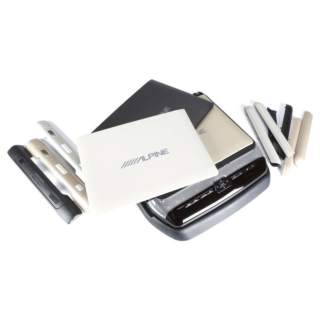 Alpine PKG-RSE3DVD, 10.1-inch Overhead flip-down Monitor with a built-in DVD player