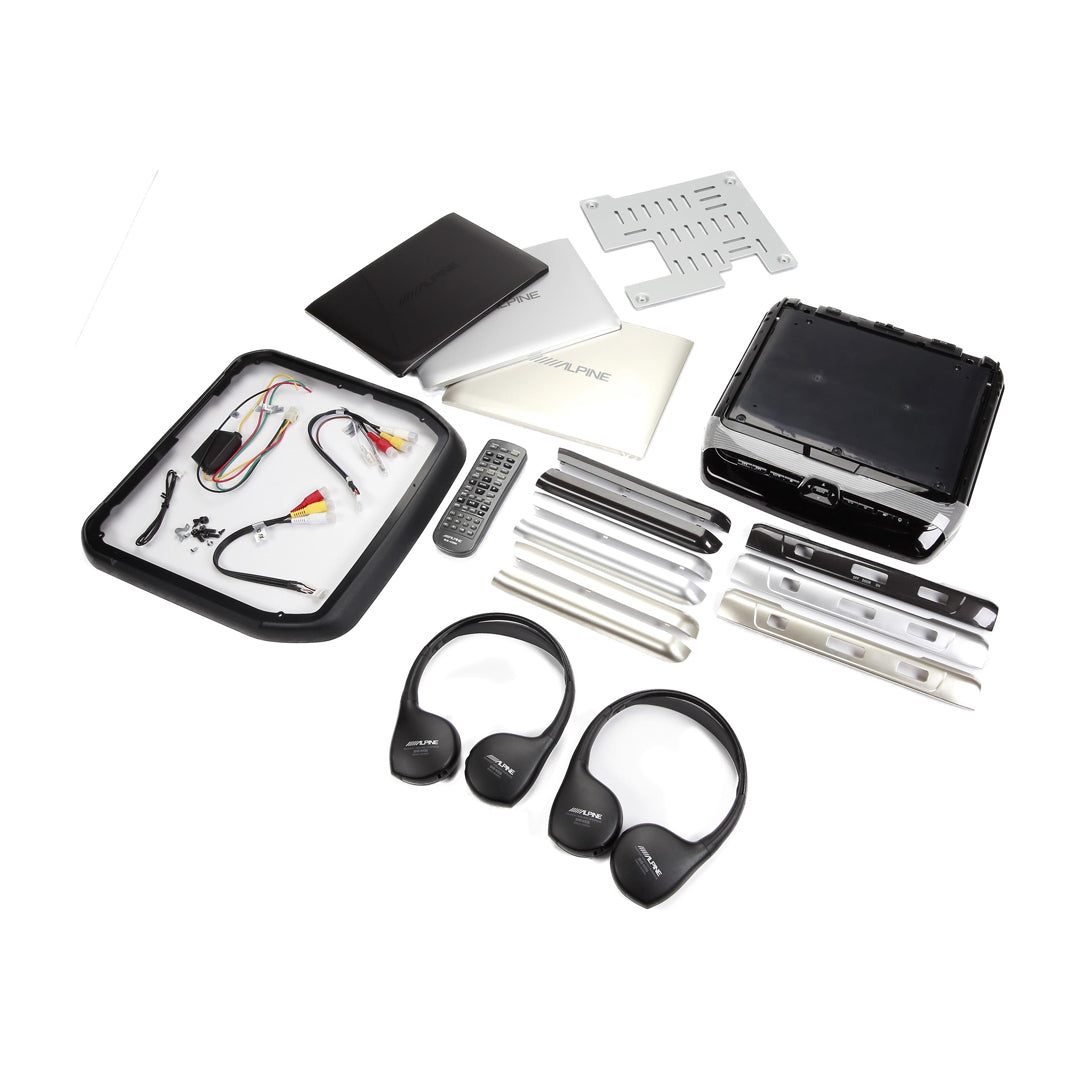 Alpine PKG-RSE3HDMI, 10.1-inch High-Definition Flip-Down WSVGA Display, DVD/HDMI/USB Rear Seat Entertainment