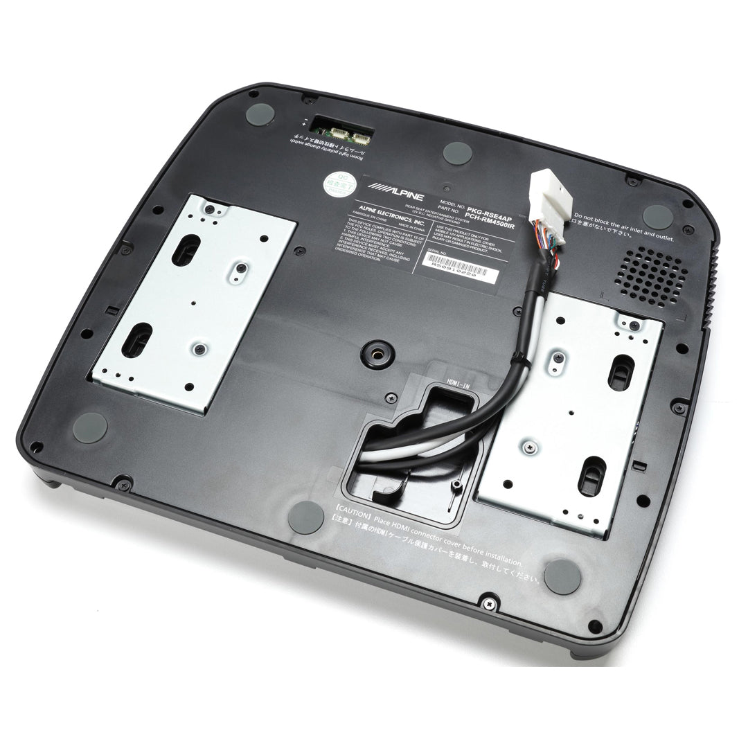 Alpine PKG-RSE4AP, 11.4-inch Overhead, Fold-Down LED Video Monitor, Mech-Less RSE System with Plasmacluster