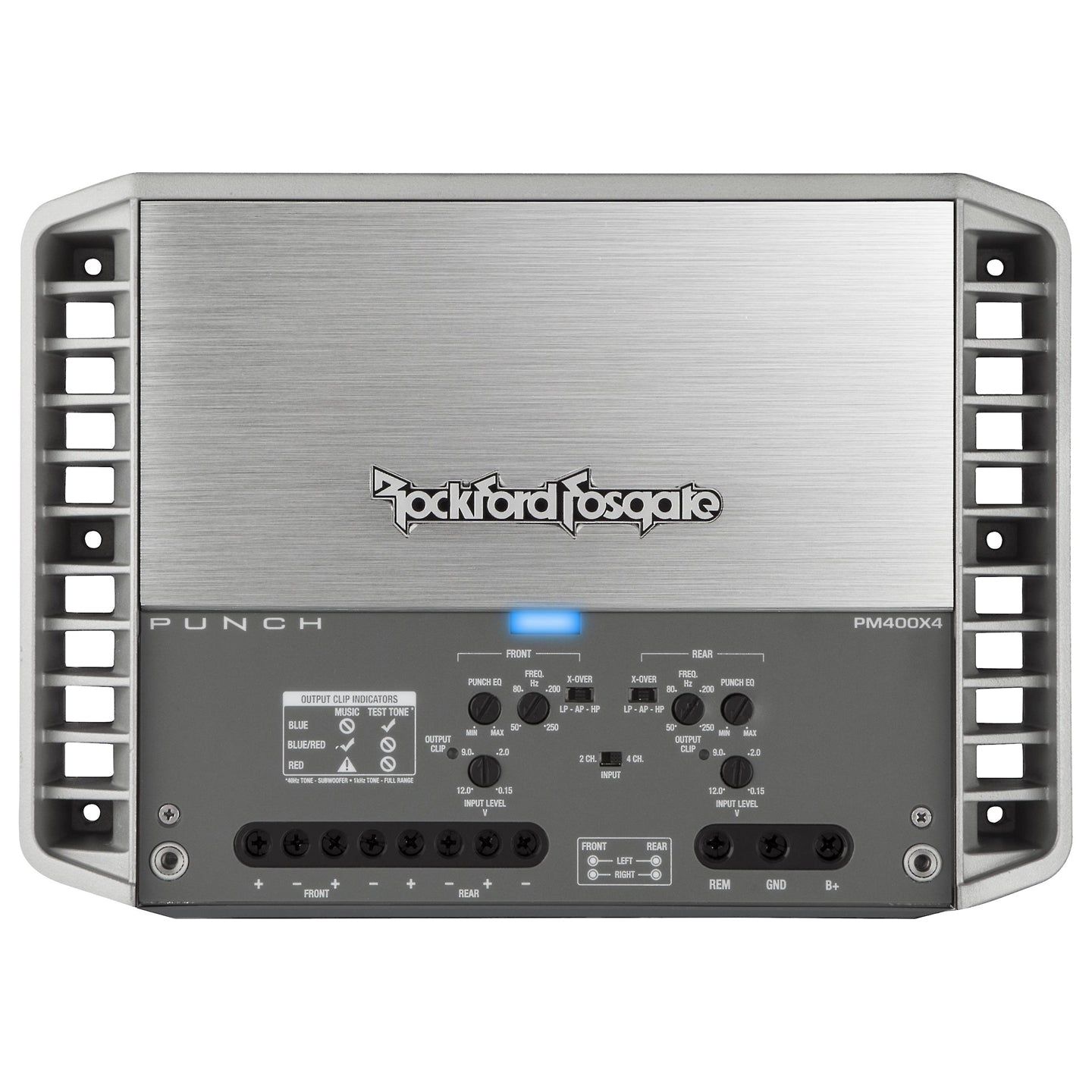 Rockford Fosgate PM400X4, Punch Series 4 Channel Marine Amplifier