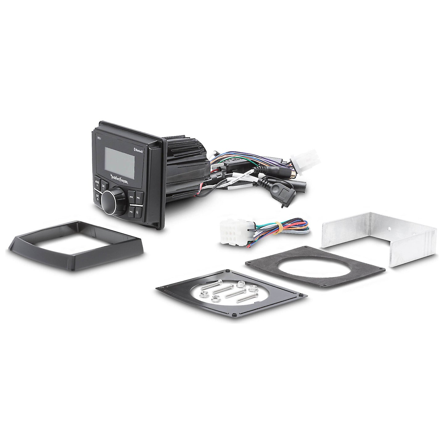 Rockford Fosgate PMX-1, Punch 2.3" Wet Bonded IPx6 Monochrome Dot Matrix Display Media Receiver
