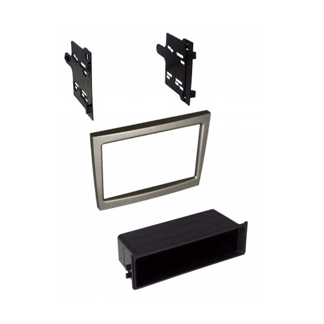 American International POR911S, 2005-2011 Silver Radio Porsche 911 / Cayman / Boxster Single ISO w/ Pocket or Double DIN