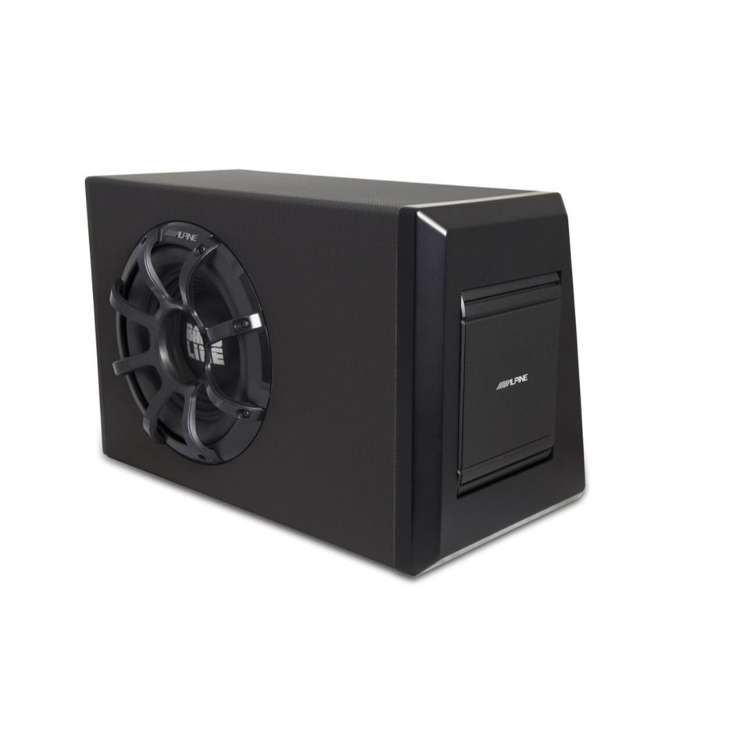 Alpine PWA-S10V, Powered Subwoofer Enclosure with 10" BASSLINE Subwoofer and MRV-M250 Amplifier