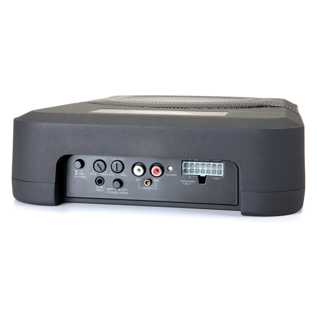 Alpine PWE-S8-WRA, 8-inch Compact Powered Subwoofer System for 2011-Up 4-door Jeep Wrangler