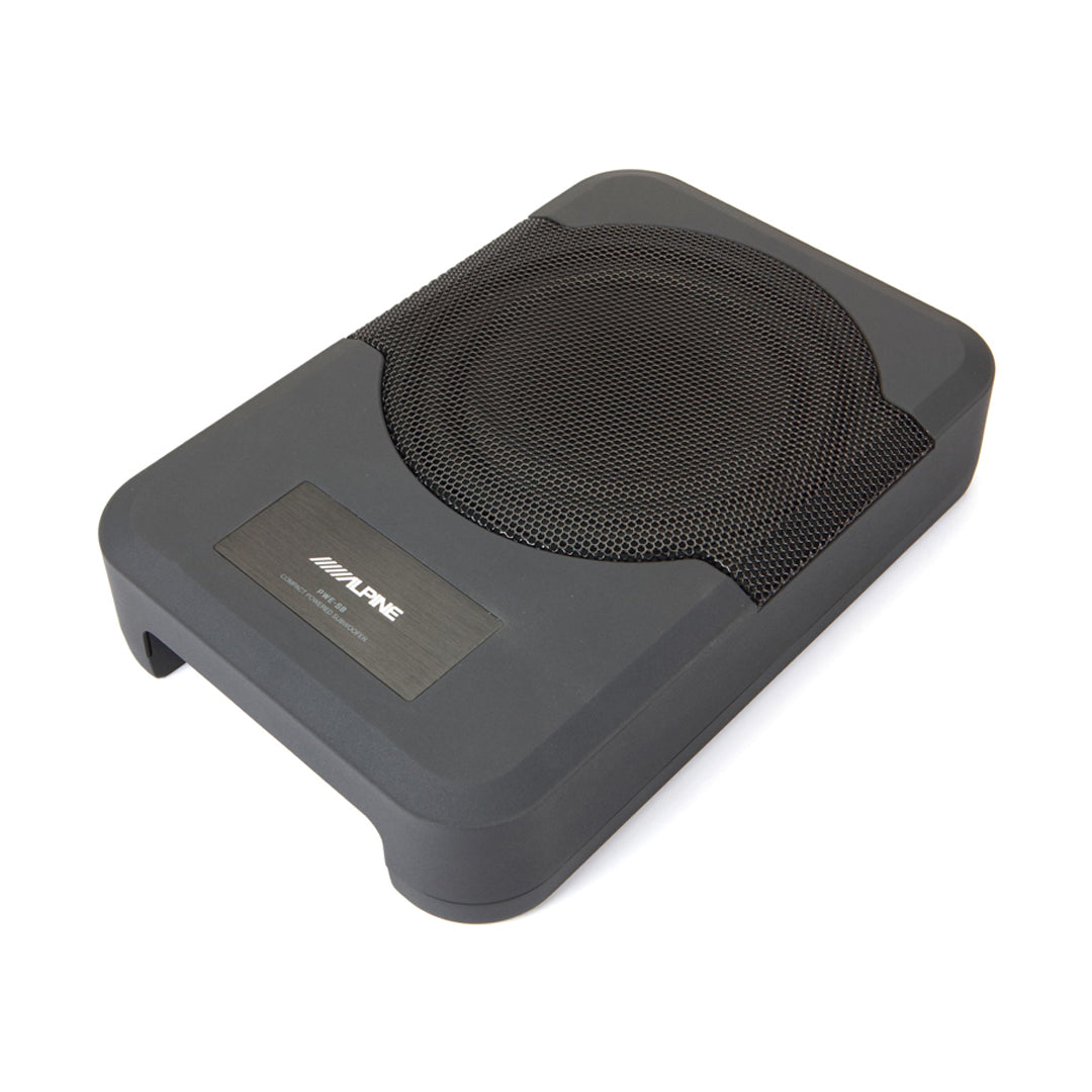 Alpine PWE-S8-WRA, 8-inch Compact Powered Subwoofer System for 2011-Up 4-door Jeep Wrangler