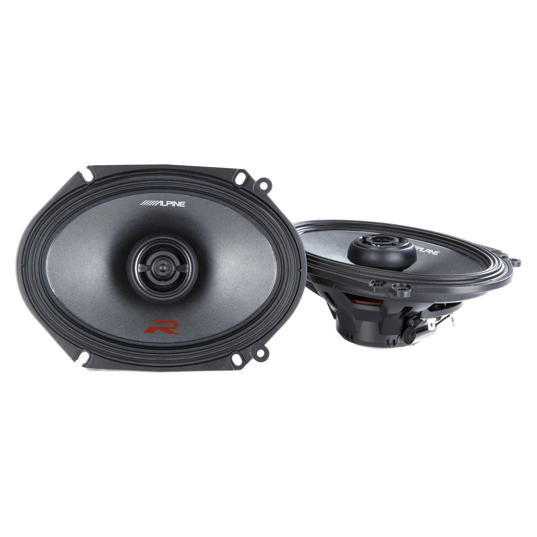 Alpine R-S68, R Series 6x8" 2 Way Coaxial Car Speakers - 300 Watts Peak