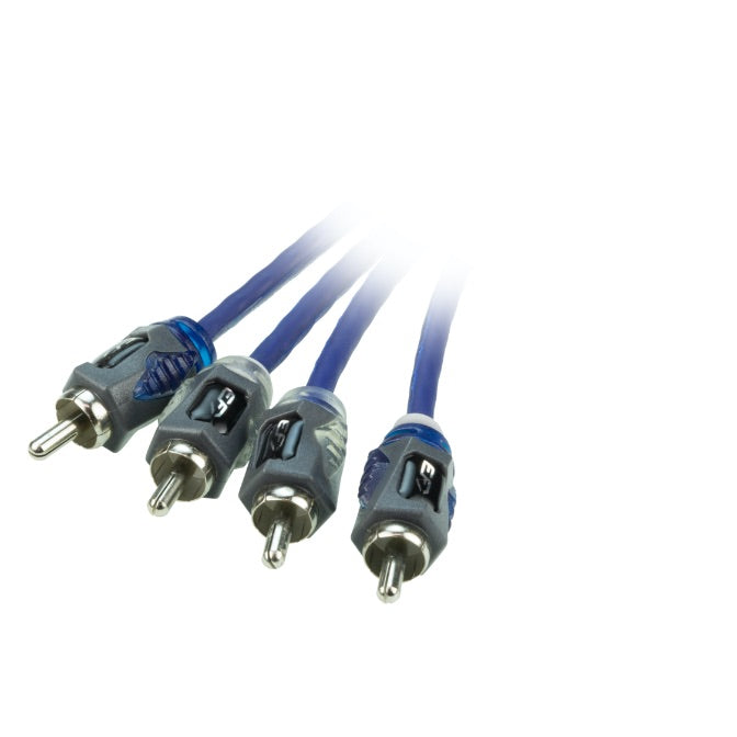 EFX by Scosche R12X4, Rogue 12' Power Sports & Marine 4-Channel Twisted Interconnects