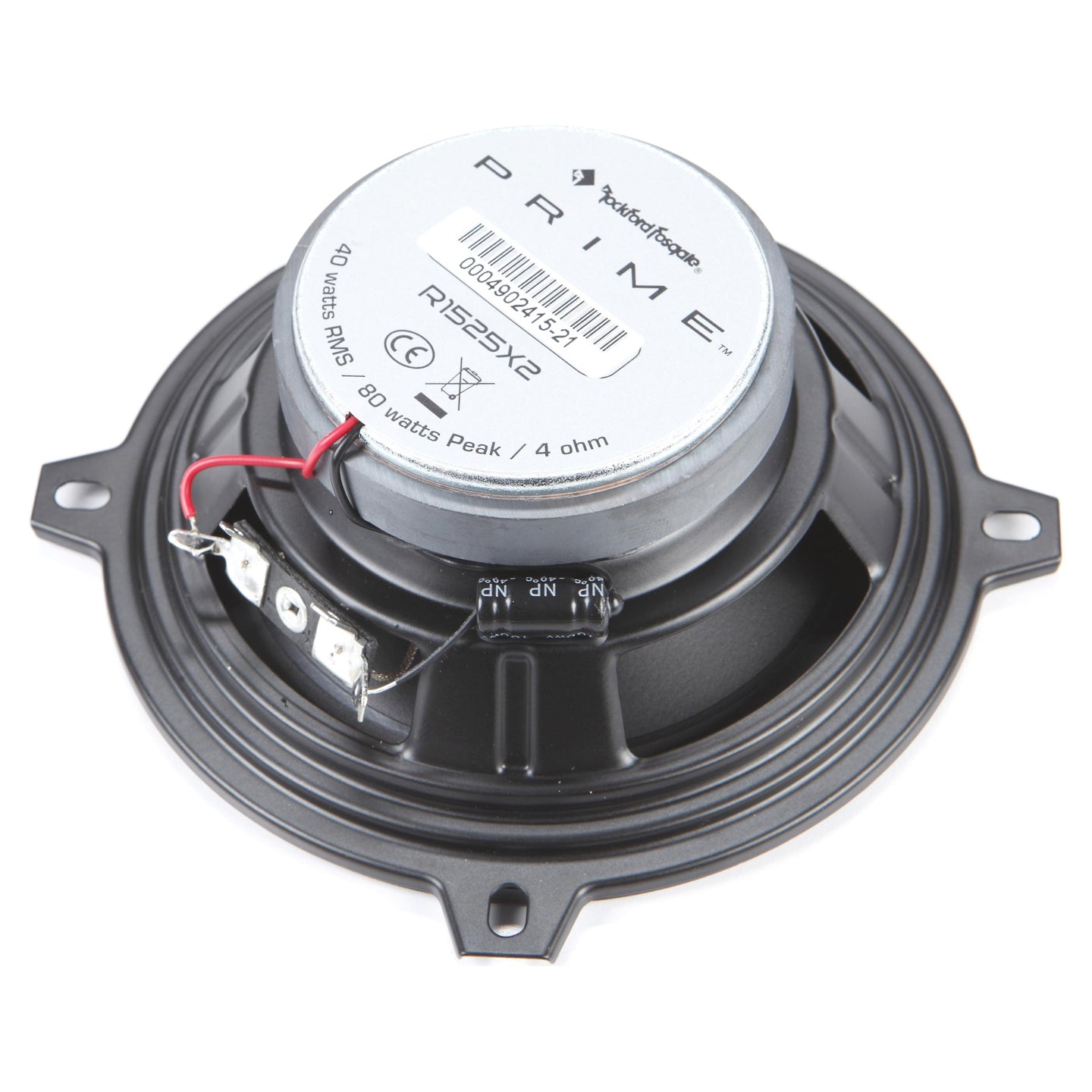 Rockford Fosgate R1525X2, Prime 5.25" Full Range Coaxial Car Speakers, 80W