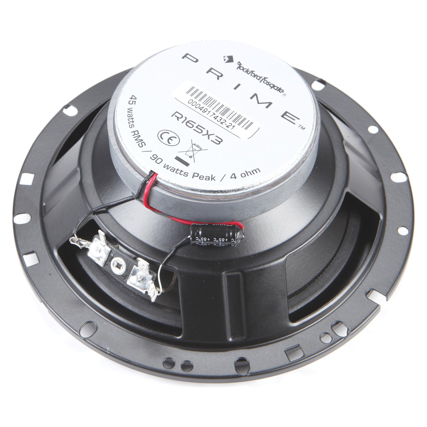 Rockford Fosgate R165X3, Prime 6.5" Full Range 3-Way Car Speakers, 90W