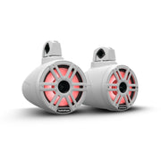 Rockford Fosgate M2WL-8H, M2 Series 8" Color Optix Horn Wake Tower Speakers - White & Stainless Grille - 1200W