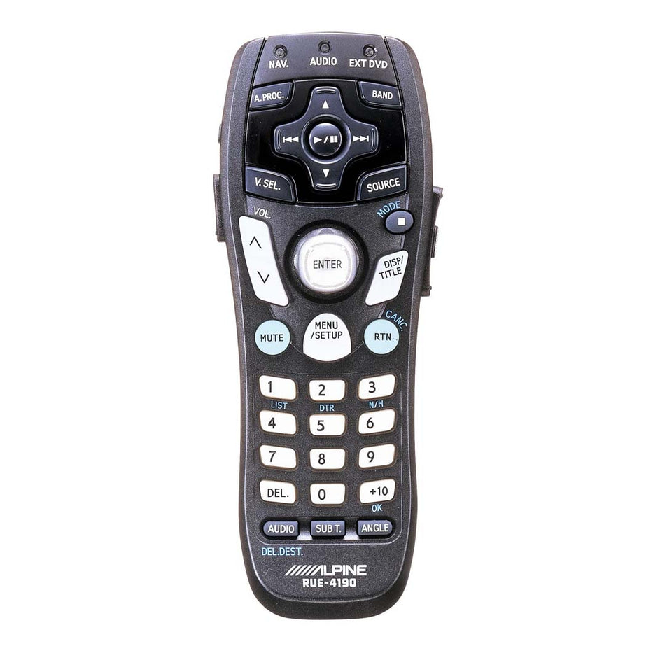 Alpine RUE-4190, Universal remote control for use with your Alpine audio, navigation, DVD, TV Tuner System.