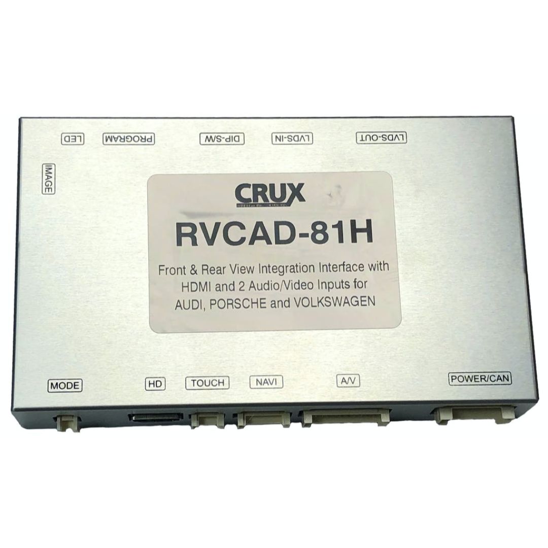 Crux RVCAD-81H, Sightline Safety-View Integration Front & Rear View Integration with HDMI Input for Audi Vehicles with MIB2 Systems