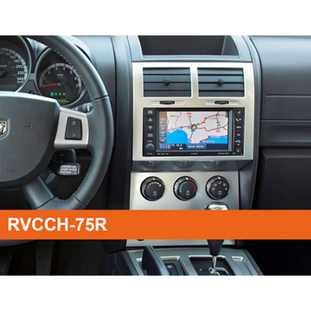 Crux RVCCH-75, Sightline Safety-View Integration Rear-View Integration Interface & Kit for Chrysler, Dodge & Jeep Vehicles with MYGIG (Camera Included)