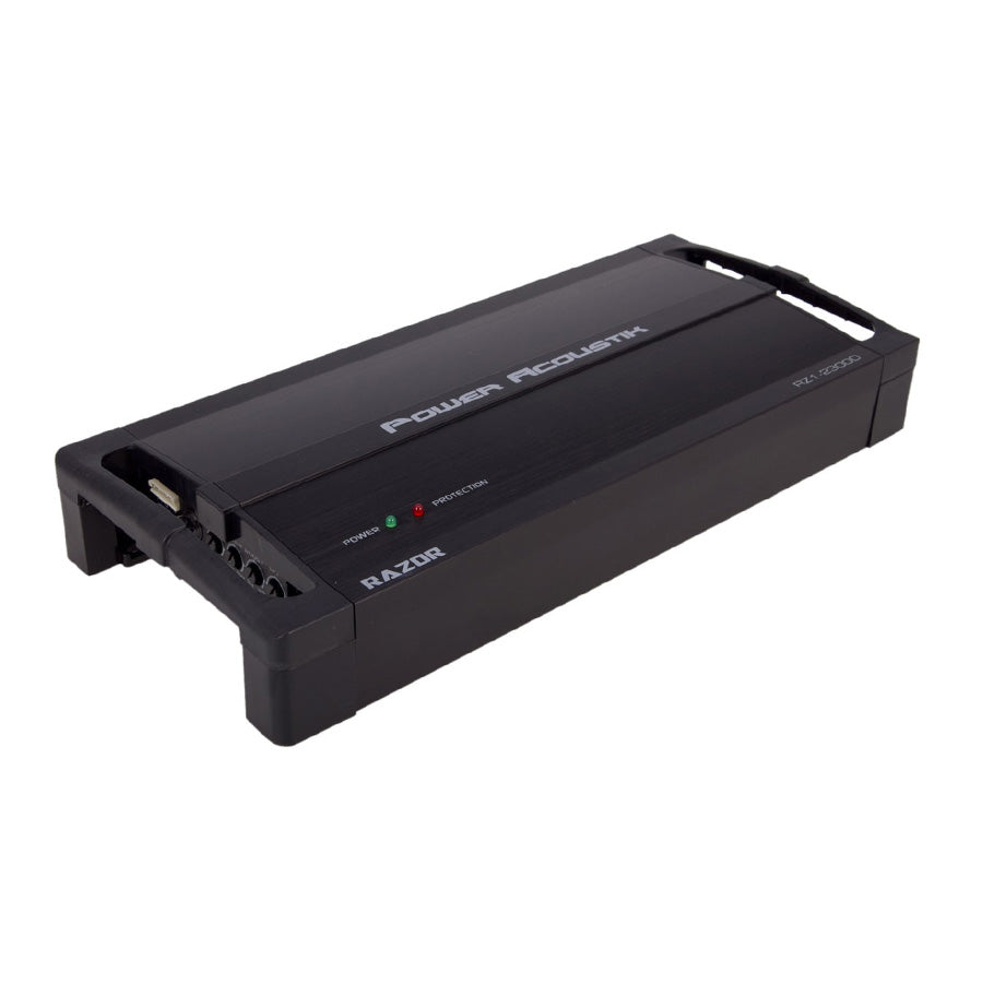 Power Acoustik RZ1-2300D, Monoblock Class D, Small Size, Bass Remote, Hi End Amplifier - 2300W
