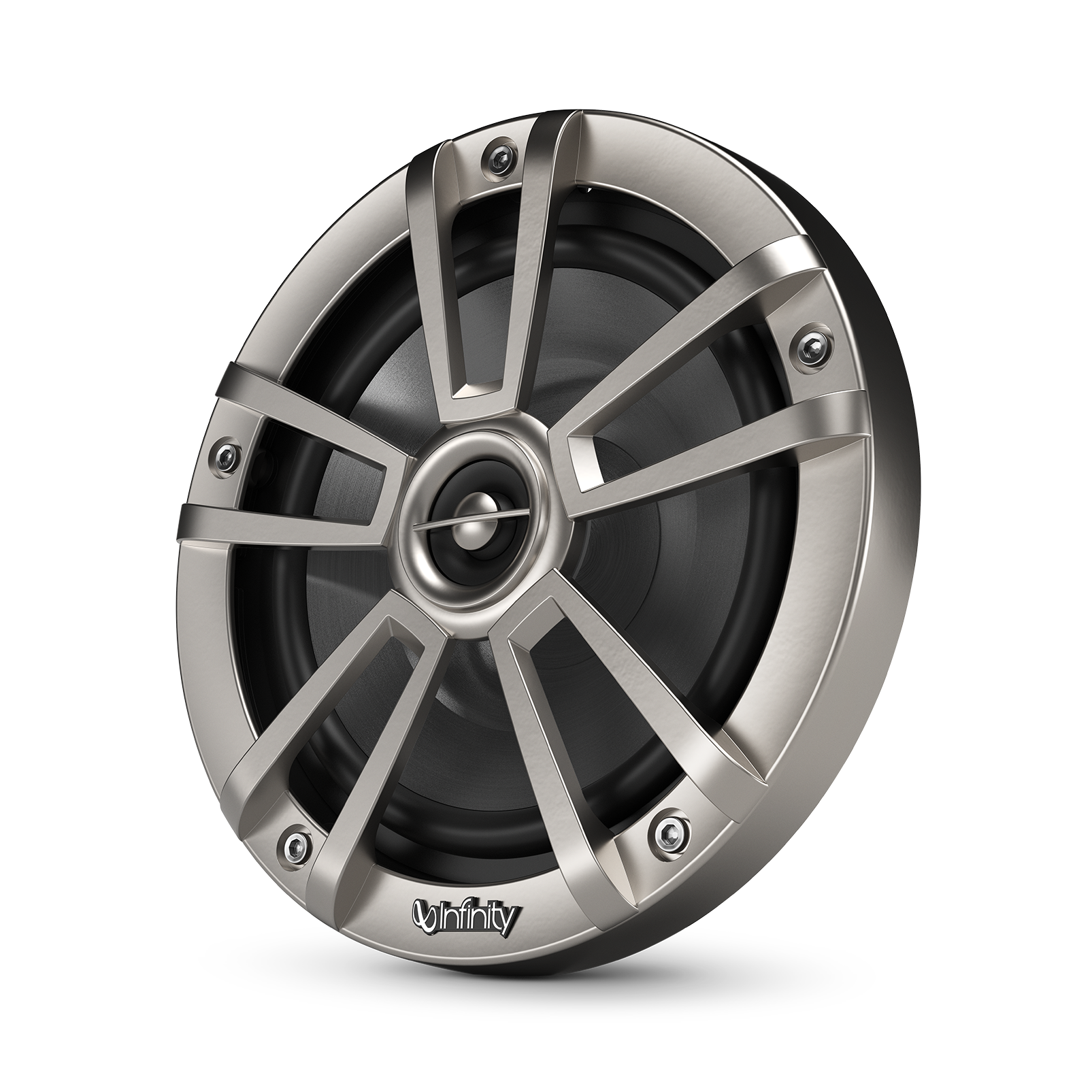 Infinity 622MLT, 6.5" 2-Way Marine Coaxial Speaker w/ RGB lighting - Titanuim