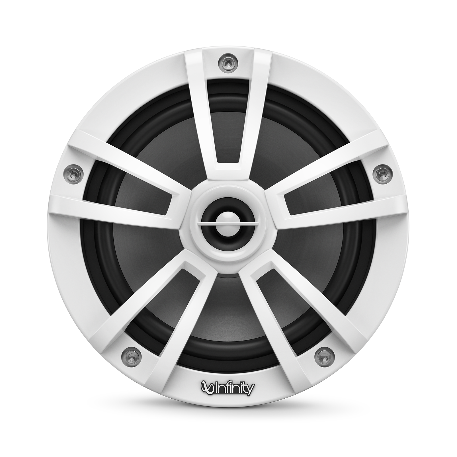 Infinity 622MLW, 6.5" 2-Way Marine Coaxial Speaker w/ RGB Lighting - White