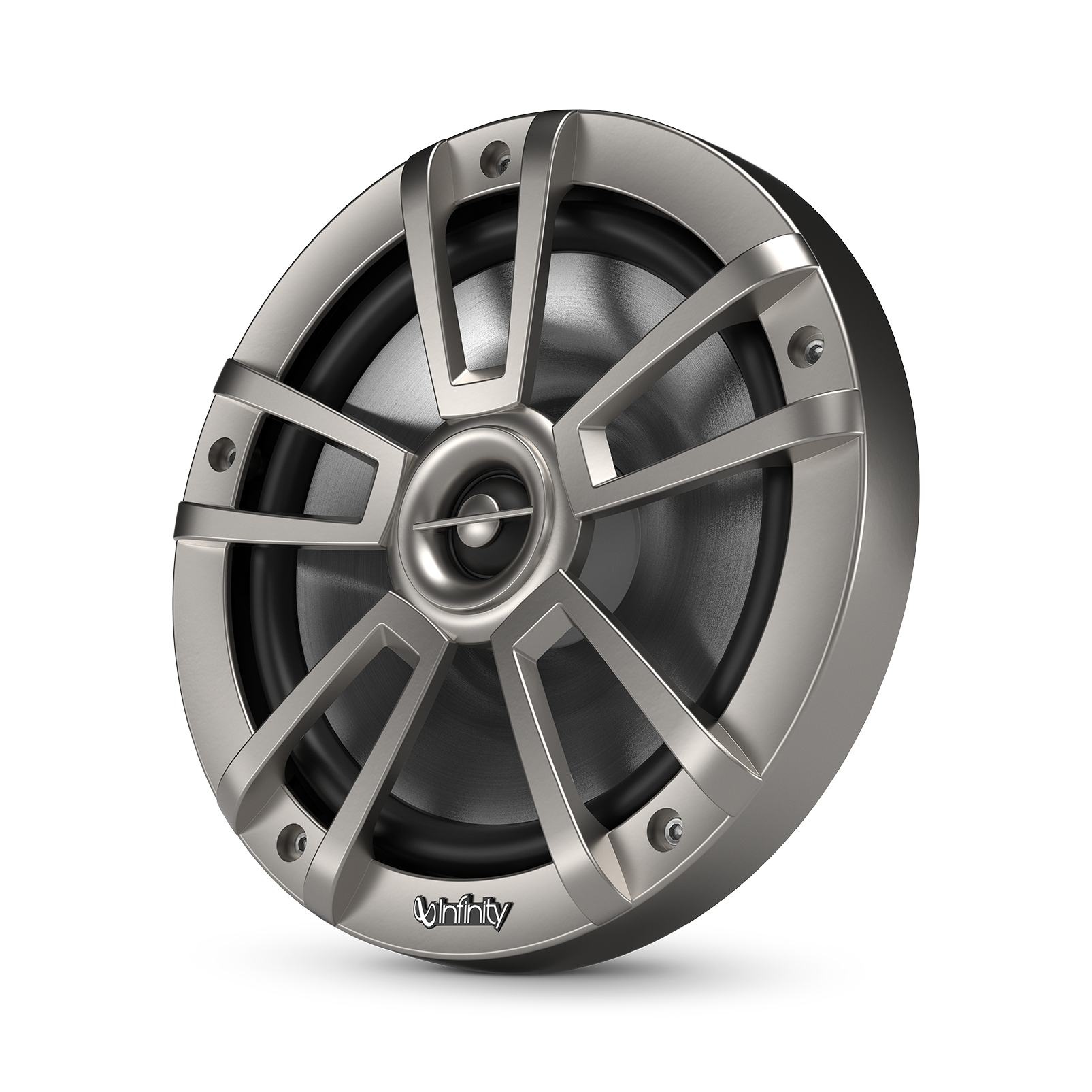 Infinity 822MLT, 8" 2-Way Marine Coaxial Speaker w/ RGB lighting - Titanuim