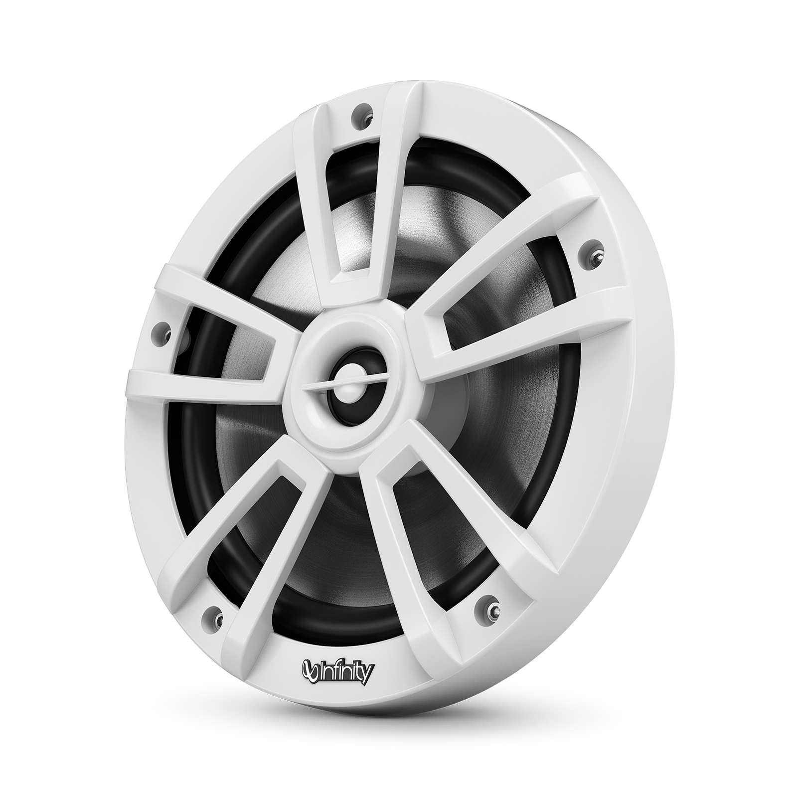 Infinity 822MLW, 8" 2-Way Marine Coaxial Speaker w/ RGB Lighting - White