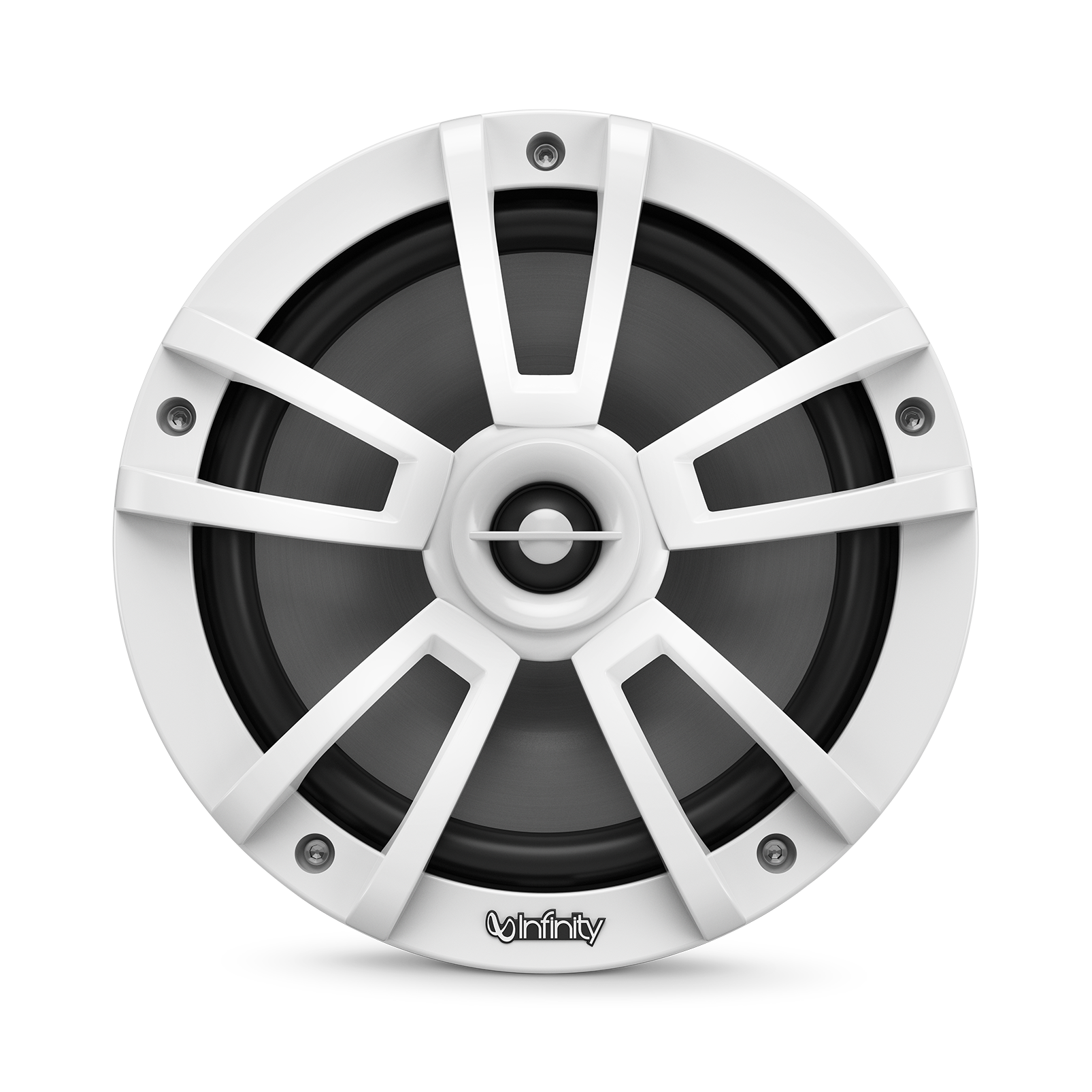 Infinity 822MLW, 8" 2-Way Marine Coaxial Speaker w/ RGB Lighting - White