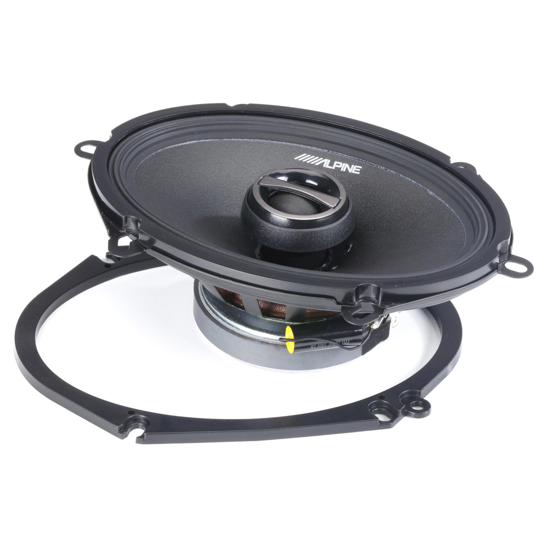 Alpine S-S57, S-Series 5x7" 2-Way Coaxial Car Speakers, 230W (Pair)