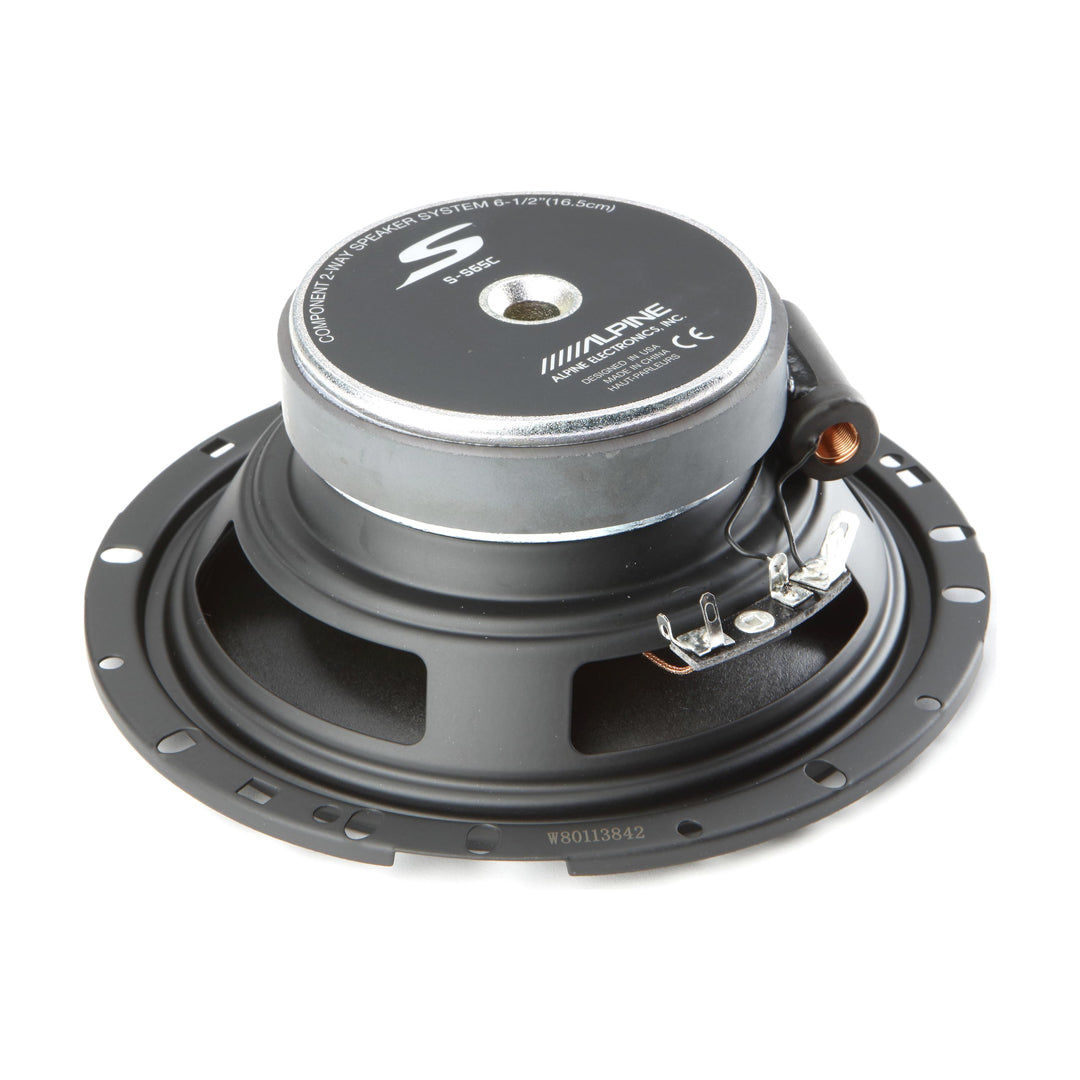 Alpine S-S65C, S-Series 6.5" 2-Way Component Car Speakers, 240W (Pair)