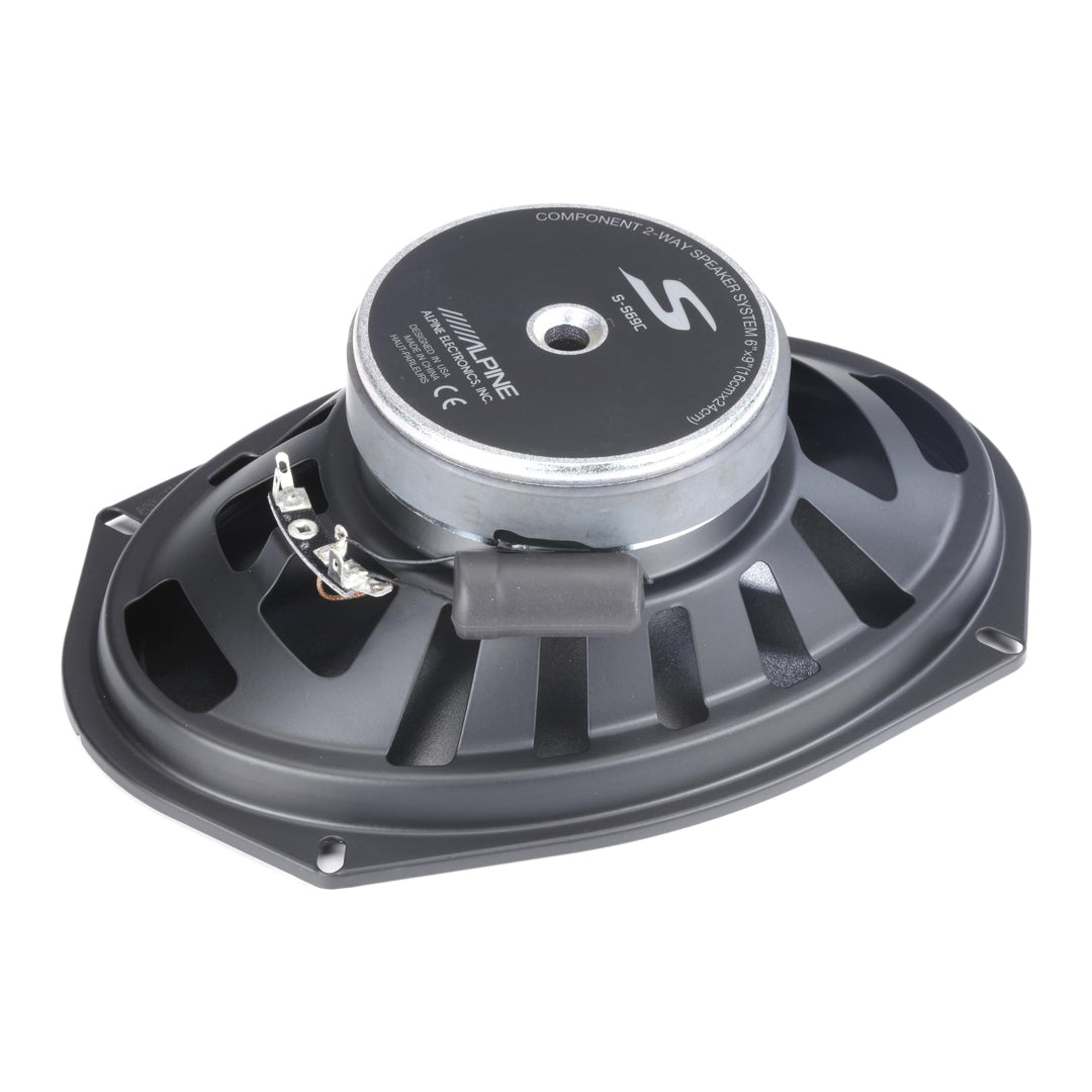 Alpine S-S69C, S-Series 6x9" 2-Way Component Car Speakers, 260W (Pair)