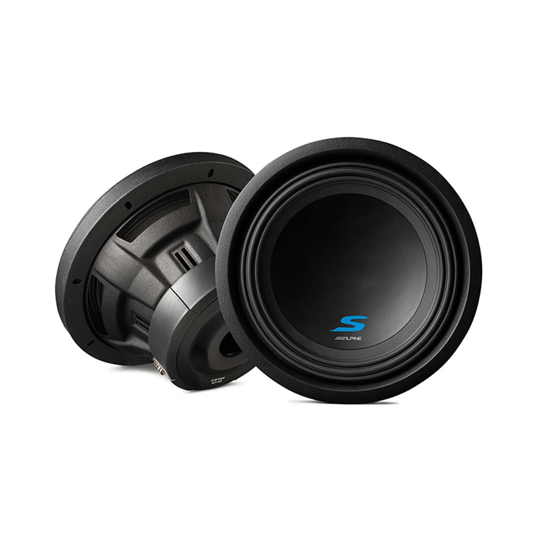 Alpine S-W10D2, S Series Dual 2 Ohm Voice Coil 1800 Watts Subwoofer, 10"