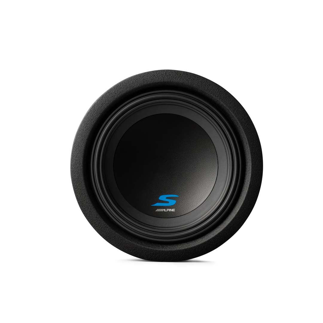 Alpine S-W8D4, S Series Dual 4 Ohm Voice Coil 900 Watts Subwoofer, 8"