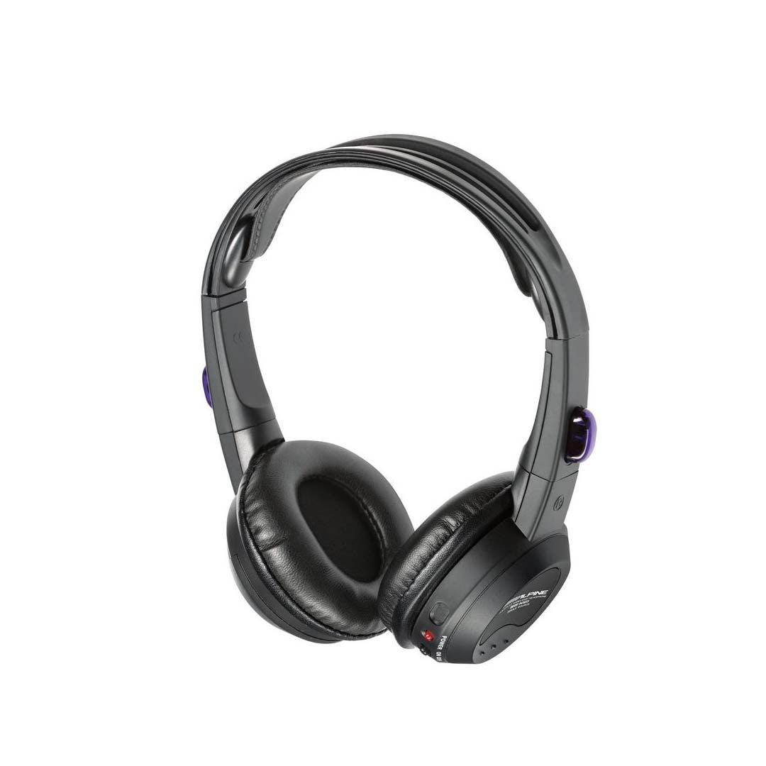 Alpine SHS-N107, Single Source Fold-Flat Wireless Headphones Compatible with Alpine PKG-RSE4AP, PKG-RSE3DVD or PKG-RSE3HDMI