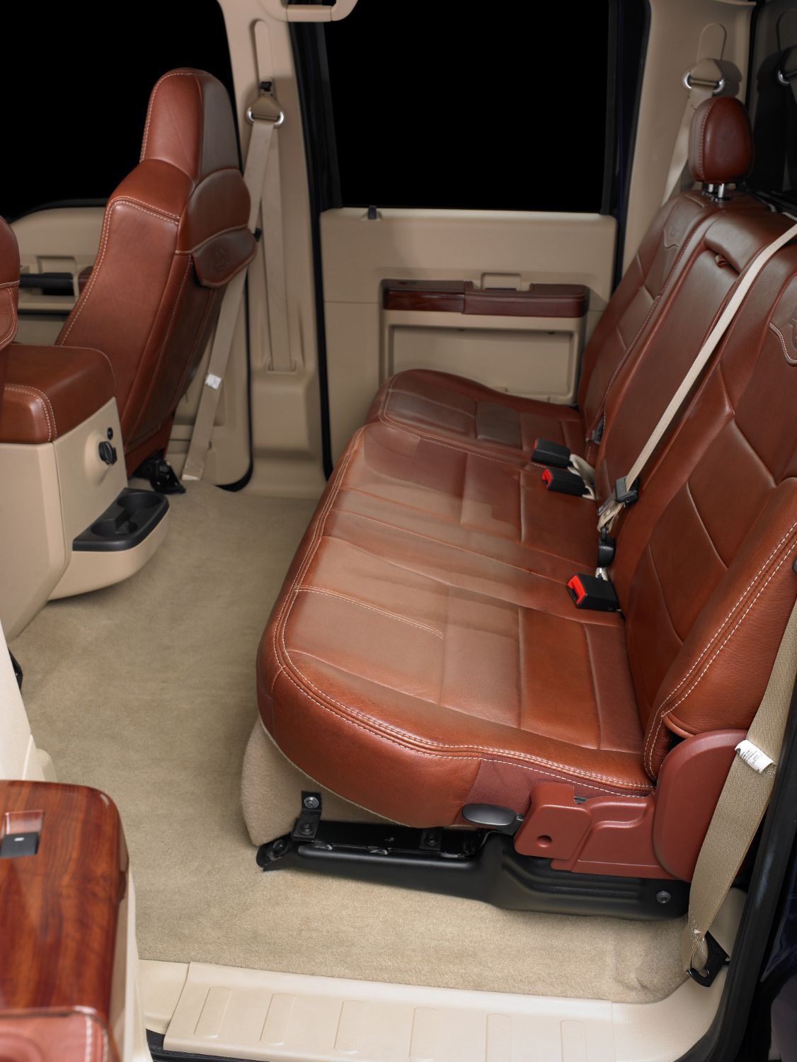 JL Audio SB-F-SUPRCC/13TW5v2/TN, Stealthbox for 2004-2016 SuperDuty Crew Cab with FlexFold 60/40 split bench rear seat and Camel interior, 13TW5v2, 600W