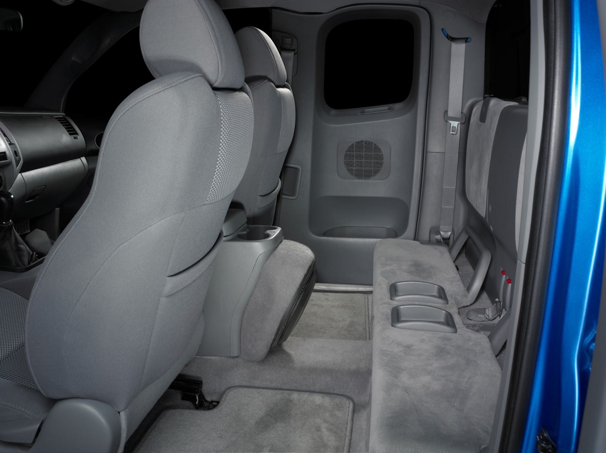 JL Audio SB-T-TACACCAB/10W3v3/DG, Stealthbox for 2005-2015 Tacoma Access Cab / Double Cab with front bucket seats and factory center console and Graphite interior, 10W3v3, 500W