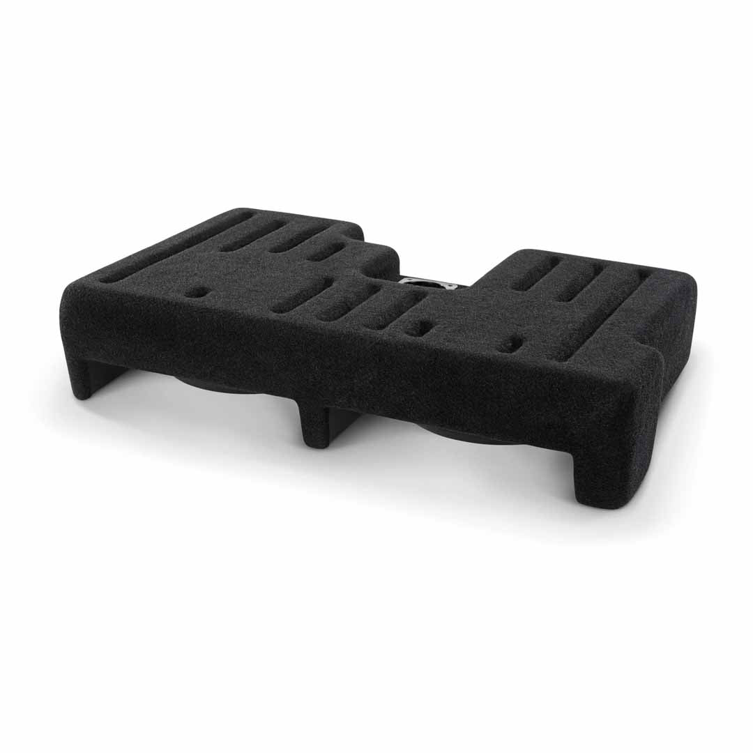 JL Audio SB-T-TUNDB3/10TW3/BK, Stealthbox for 2007-Up Toyota Tundra Double Cab with Black or Red Rock interior, 10TW3, 400W