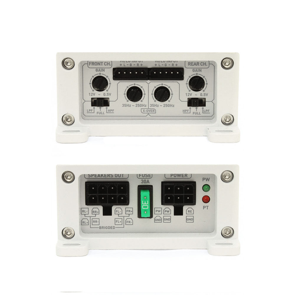 Soundstream SM4.1000D, Stealth Marine Class D Full Range 4 Channel Micro Size Amplifier - 1000W