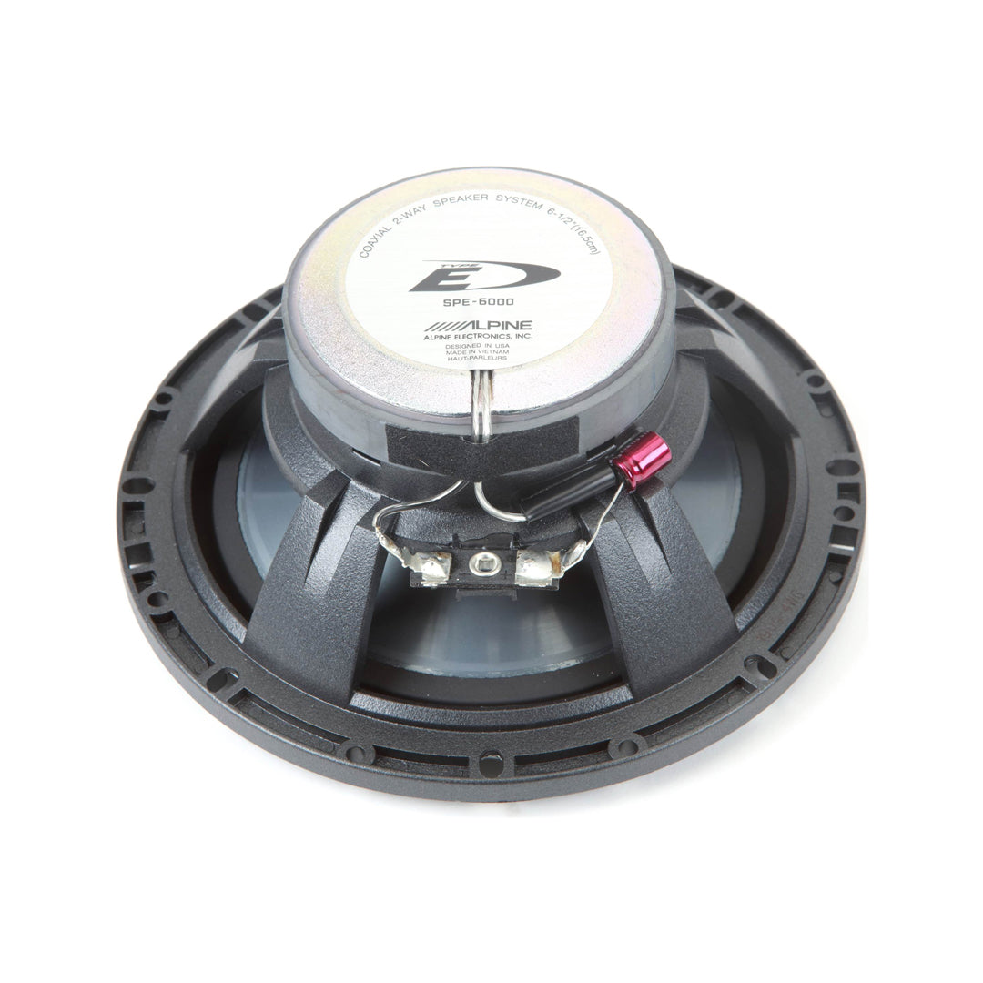 Alpine SPE-6000, Type E 6.5" 2-Way Coaxial Speaker System, 240 Watts