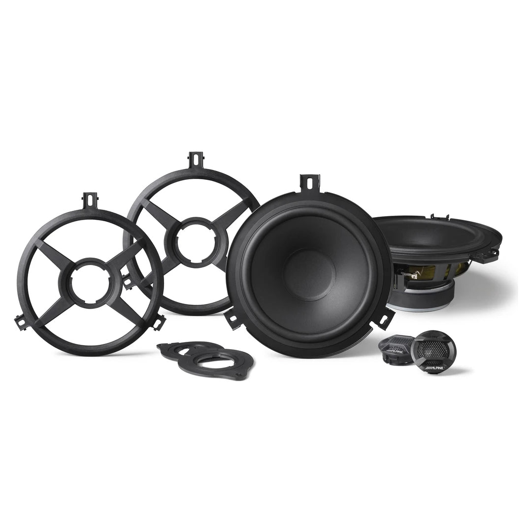 Alpine SPV-65X-WRA, 6.5" 2-Way Weather Resistant Speaker System for 2007-2018 Jeep® Wrangler JK