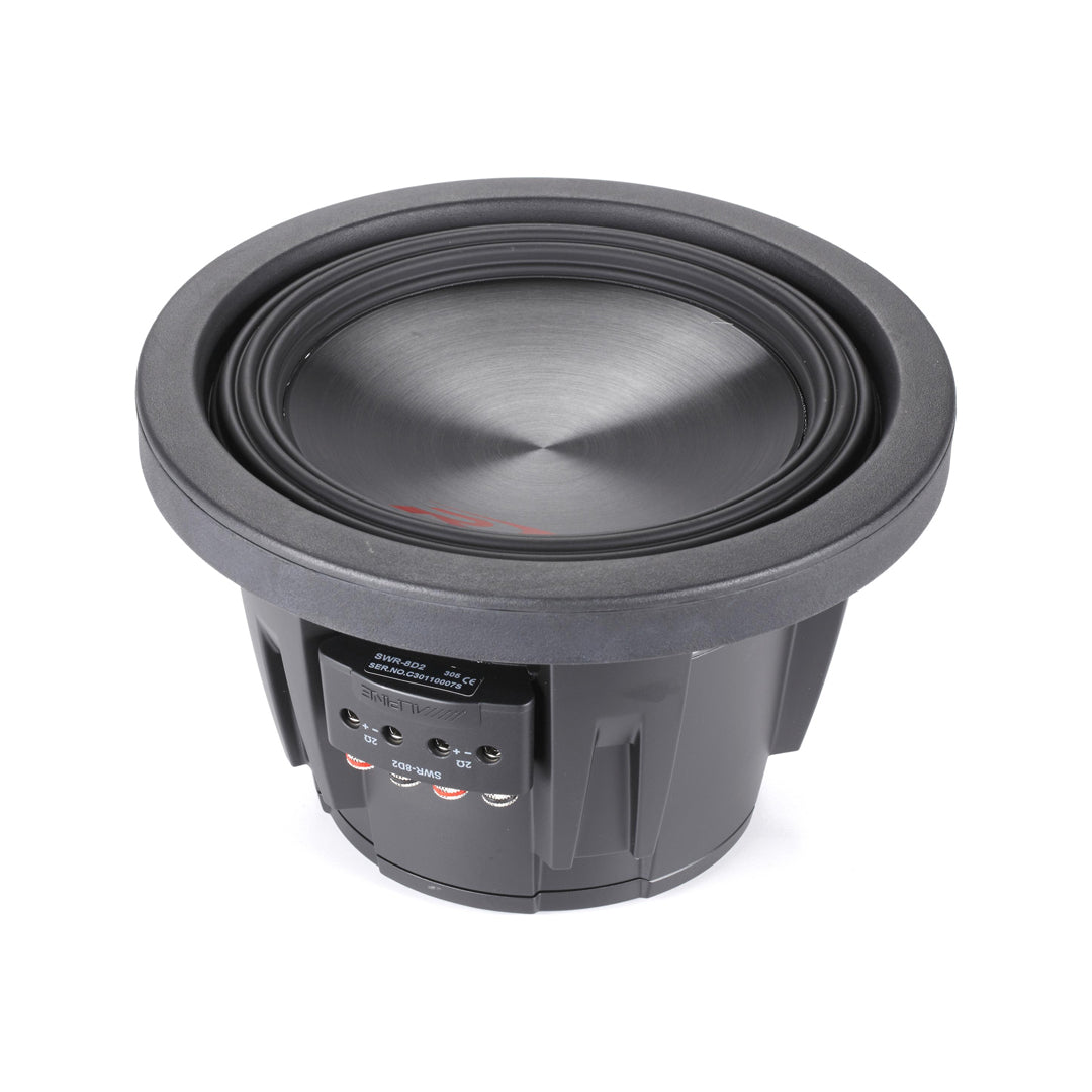 Alpine SWR-8D2, R Series Dual 2 Ohm Voice Coil 1000 Watts Subwoofer, 8"
