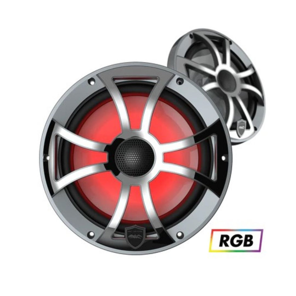 Wet Sounds REVO 8 XS-G-SS GRILL, Gunmetal w/ Stainless XS Open Style Grill for the REVO 8" Subwoofer
