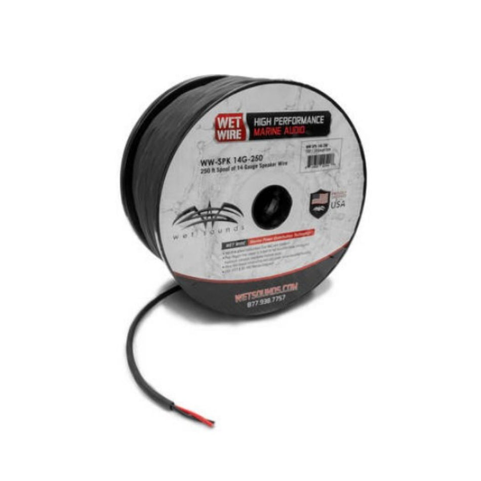 Wet Sounds WWX-SPK 12G-250, 12 TRUE AWG Gauge Speaker Wire - 250ft Spool