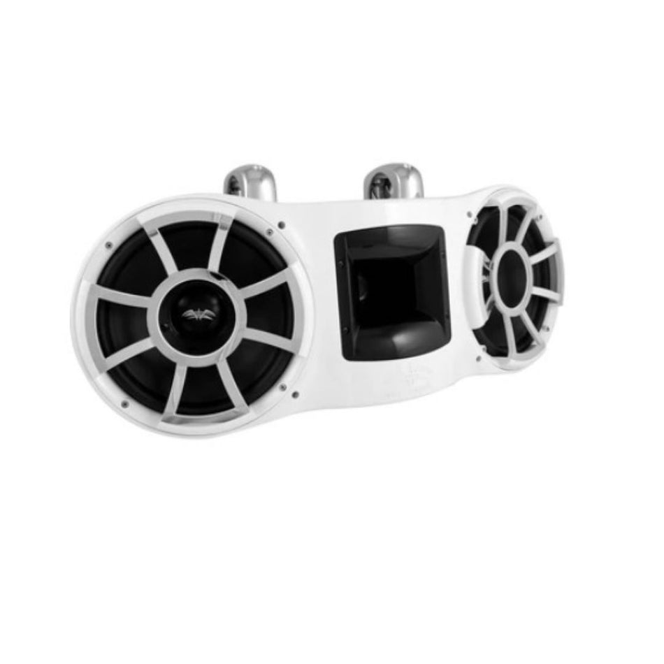 Wet Sounds REV 410 W-FC, REV 410 Dual 10" Tower Speakers with Fixed Mount Hardware - 800W