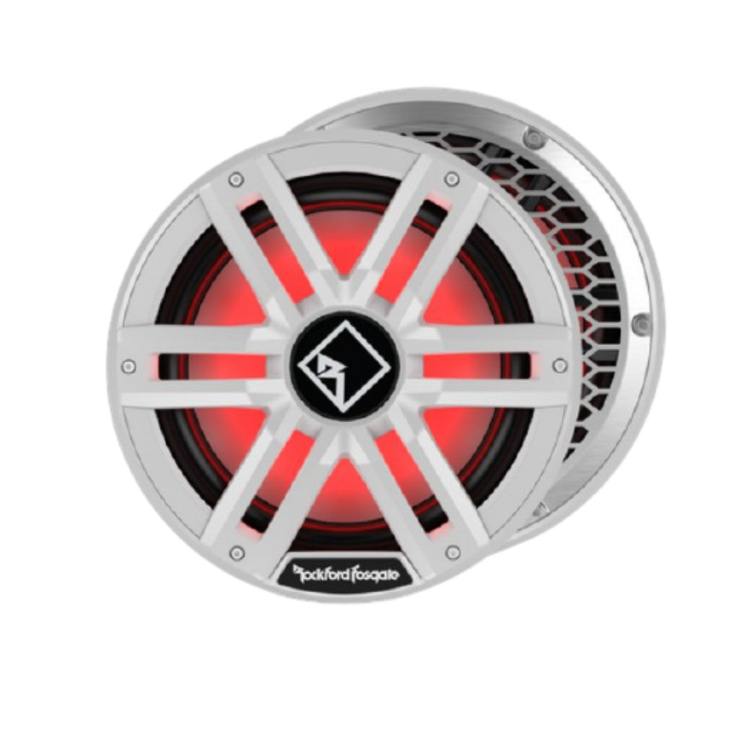 Rockford Fosgate M2D4-12I, M2 Series 12" Dual 4 Ohm Voice Coil Color Optixª Infinite Baffle Marine Subwoofer - White